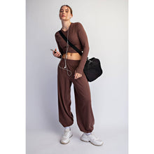 Load image into Gallery viewer, Maggie Crossover Long Sleeve Set - Mocha