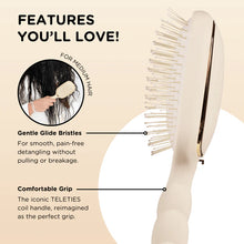 Load image into Gallery viewer, TELETIES Detangler Hair Brush for Medium Hair – Tan