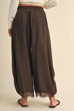 Load image into Gallery viewer, Holland Barrel Lace Pants - Dark Brown