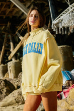 Load image into Gallery viewer, Dilly Dally Reversible Mockneck Sweatshirt: Butter Yellow