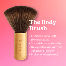 Load image into Gallery viewer, Self Tan Drying Powder + Bamboo Body Brush