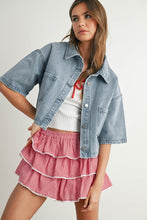 Load image into Gallery viewer, Avery Denim Top- Light Blue