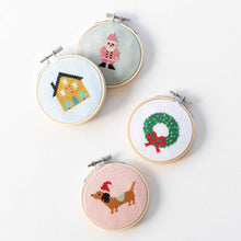 Load image into Gallery viewer, Christmas Dachshund Cross Stitch Kit