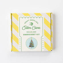 Load image into Gallery viewer, Christmas Tree Embroidery Hoop Kit: Pink