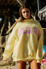 Load image into Gallery viewer, Dilly Dally Reversible Mockneck Sweatshirt: Butter Yellow