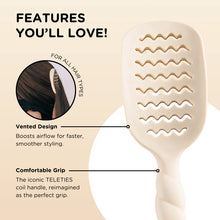 Load image into Gallery viewer, TELETIES Vented Hair Brush - Tan