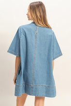 Load image into Gallery viewer, Deidra Denim Dress- Blue