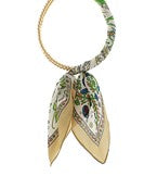 Load image into Gallery viewer, Silk Scarf Wrapped Collar Necklace