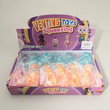 Load image into Gallery viewer, Glittered Figure Doll Squeeze Squishy Stress Relief Toy