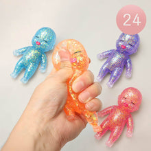 Load image into Gallery viewer, Glittered Figure Doll Squeeze Squishy Stress Relief Toy