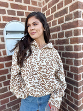 Load image into Gallery viewer, Lexi Leopard Half Zip Daily Deal 12/23
