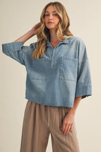 Load image into Gallery viewer, Everett Denim Blouse
