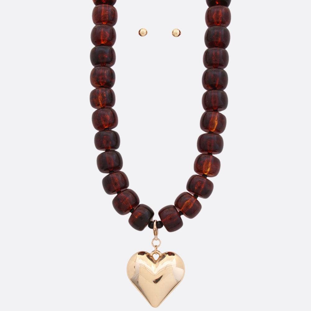 Puffy Heart Necklace