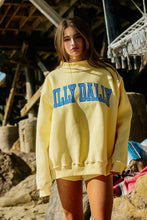 Load image into Gallery viewer, Dilly Dally Reversible Mockneck Sweatshirt: Butter Yellow
