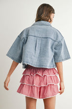 Load image into Gallery viewer, Avery Denim Top- Light Blue
