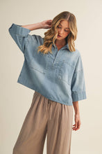 Load image into Gallery viewer, Everett Denim Blouse
