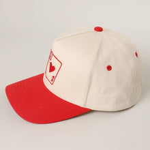 Load image into Gallery viewer, Romantic LOVE Card Embroidery Two-Tone Trucker Hat
