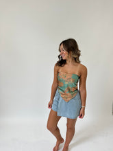 Load image into Gallery viewer, Paisley Satin Bandana Tube Top
