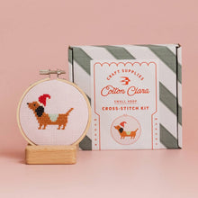 Load image into Gallery viewer, Christmas Dachshund Cross Stitch Kit
