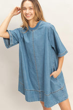 Load image into Gallery viewer, Deidra Denim Dress- Blue
