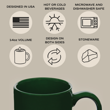 Load image into Gallery viewer, Fa La La Stoneware Coffee Mug - Christmas Decor &amp; Gift
