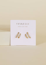Load image into Gallery viewer, Pave Spiral - Gold Earrings
