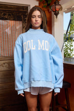 Load image into Gallery viewer, 'MOTHER &amp; COOL MOM' Reversible Sweatshirt - Sky Blue
