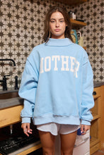 Load image into Gallery viewer, 'MOTHER &amp; COOL MOM' Reversible Sweatshirt - Sky Blue
