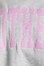 Load image into Gallery viewer, Mother Mock Neck Sweatshirt- Pink &amp; Heather gray
