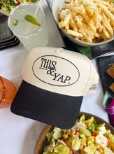 Load image into Gallery viewer, This &amp; Yap - Black Vintage Trucker Hat
