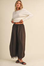 Load image into Gallery viewer, Holland Barrel Lace Pants - Dark Brown
