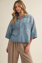 Load image into Gallery viewer, Everett Denim Blouse
