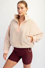 Load image into Gallery viewer, Rae Half Zip Sherpa
