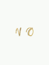 Load image into Gallery viewer, Pave Spiral - Gold Earrings
