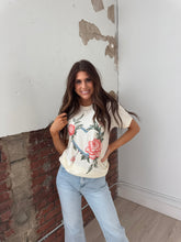 Load image into Gallery viewer, Scalloped Rose Heart Graphic Tee
