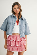 Load image into Gallery viewer, Avery Denim Top- Light Blue
