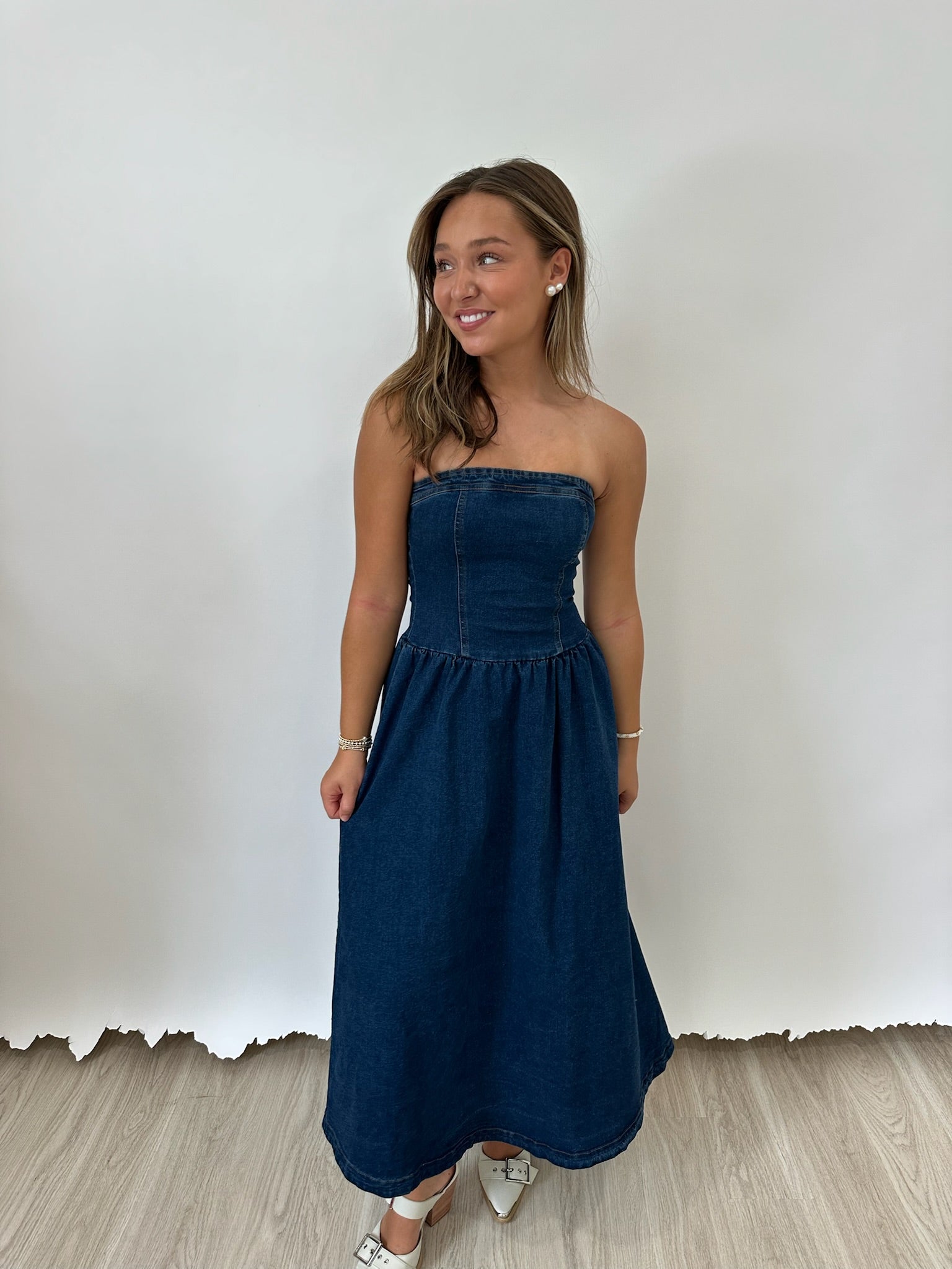 Knox Midi Denim Dress