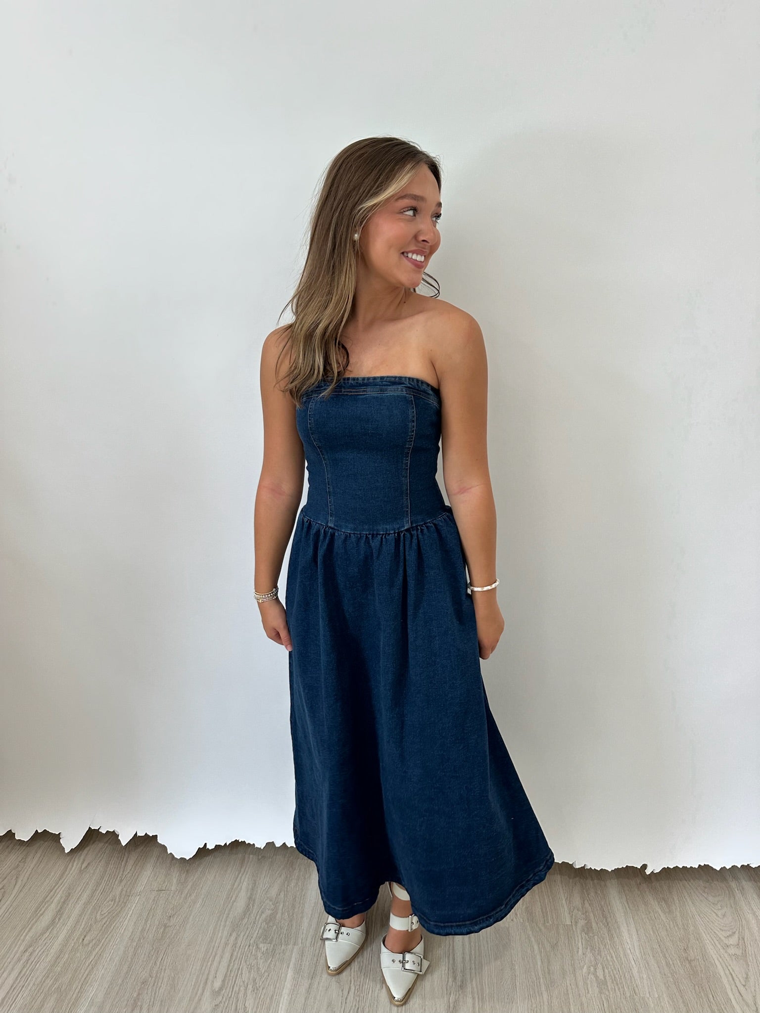 Knox Midi Denim Dress
