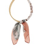Load image into Gallery viewer, Silk Scarf Wrapped Collar Necklace
