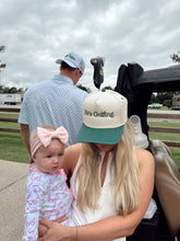 Load image into Gallery viewer, He&#39;s Golfing - Green Vintage Trucker Hat 
