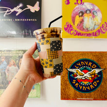 Load image into Gallery viewer, Iced Coffee Sleeve, Fall Scraps Pattern
