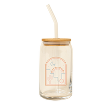 Load image into Gallery viewer, Can Glass w/Lid + Straw (Perfect for Holiday!): Manifest That Shit
