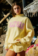 Load image into Gallery viewer, Dilly Dally Reversible Mockneck Sweatshirt: Butter Yellow
