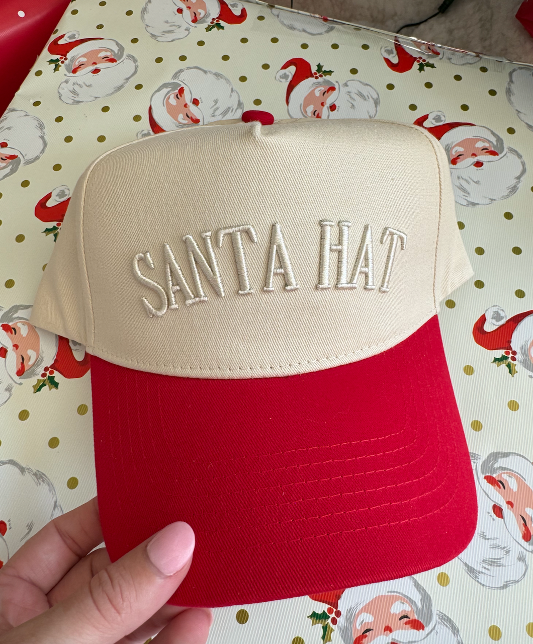 Santa Hat - Red Vintage Trucker Hat