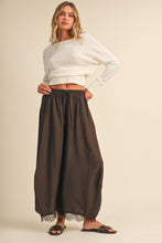 Load image into Gallery viewer, Holland Barrel Lace Pants - Dark Brown
