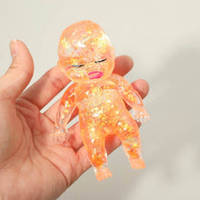 Load image into Gallery viewer, Glittered Figure Doll Squeeze Squishy Stress Relief Toy
