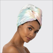 Load image into Gallery viewer, Satin-Wrapped Hair Towel - Aura
